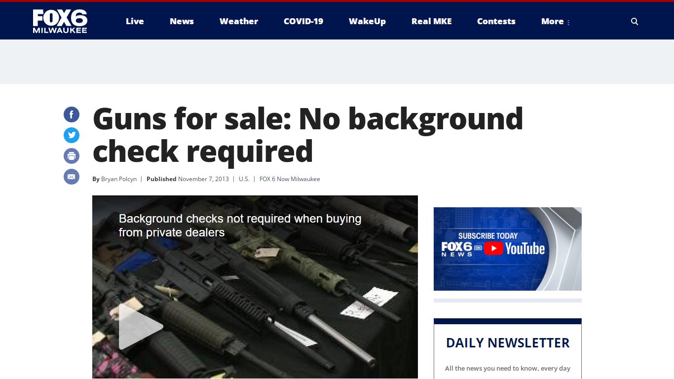 Guns for sale: No background check required - WITI