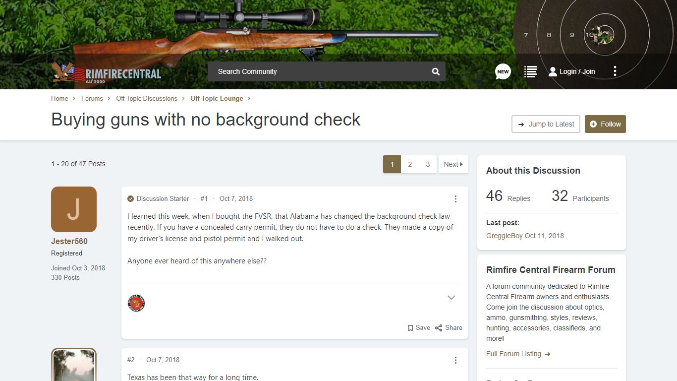 Buying guns with no background check | Rimfire Central Firearm Forum